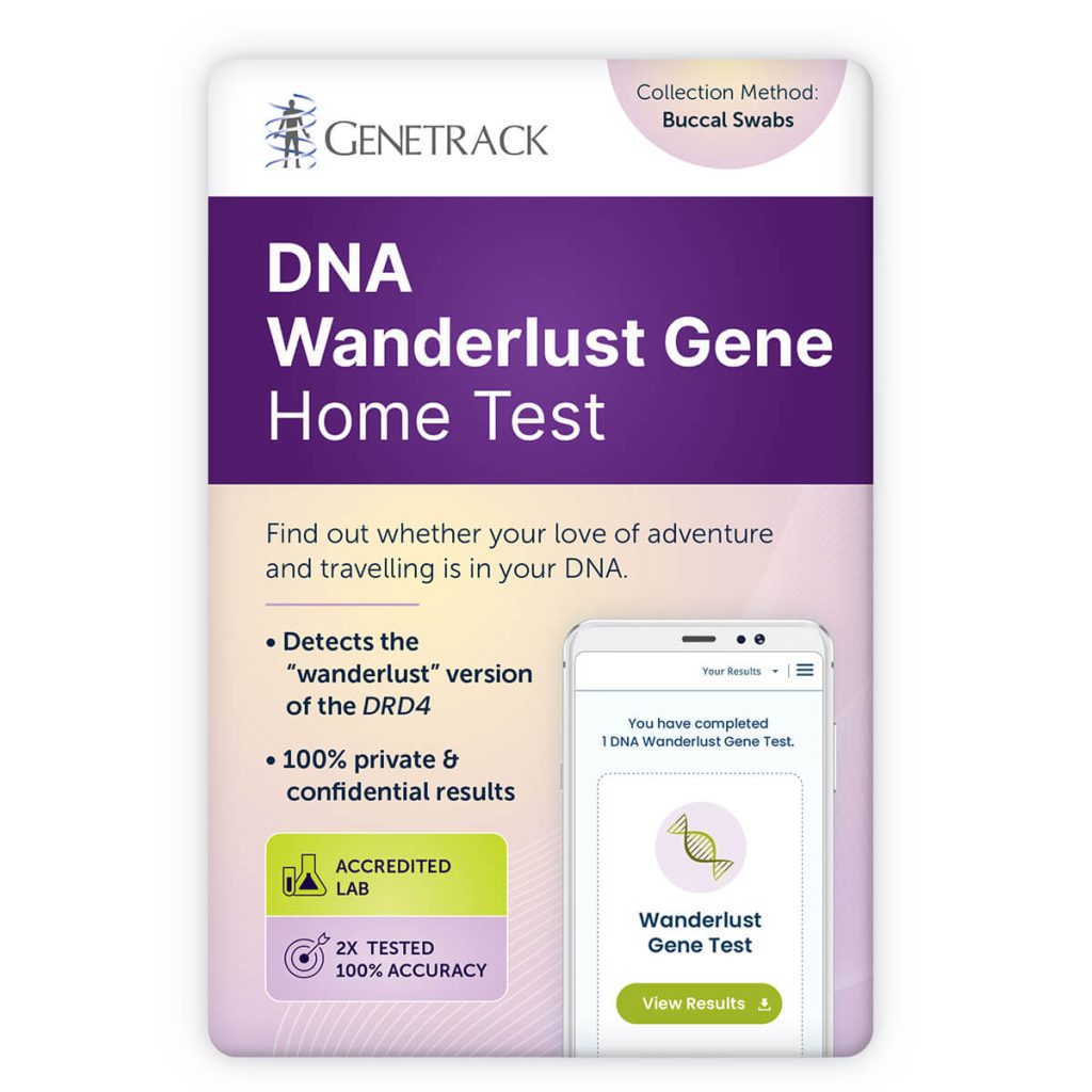 Wanderlust gene test genetrack australia